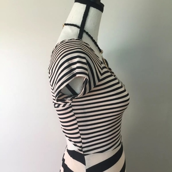 MATERIAL GIRL STRIPE HIGH-LOW CASUAL DRESS SM - Picture 4 of 9